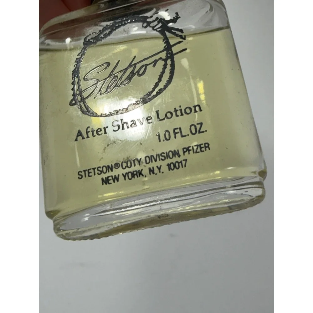 Stetson After Shave Lotion Coty Division Pfizer 1.0 fl oz Glass Bottle Vintage
